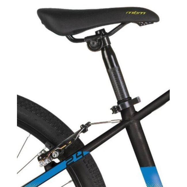 MBM Jongens Mountainbike 24 Inch 7 Versnellingen District Zwart Blauw