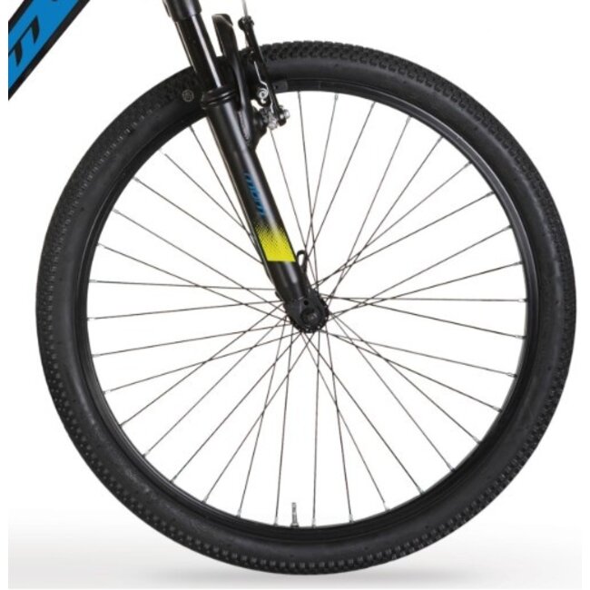 MBM Jongens Mountainbike 24 Inch 7 Versnellingen District Zwart Blauw