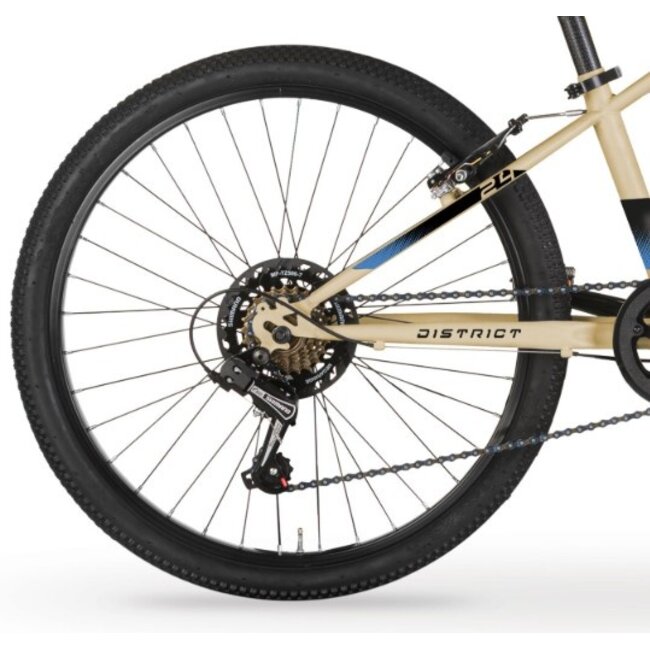 MBM Jongens Mountainbike 24 Inch 7 Versnellingen District Zand