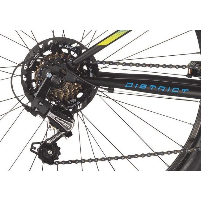 Jongens Mountainbike 26 Inch MBM District Zwart Blauw