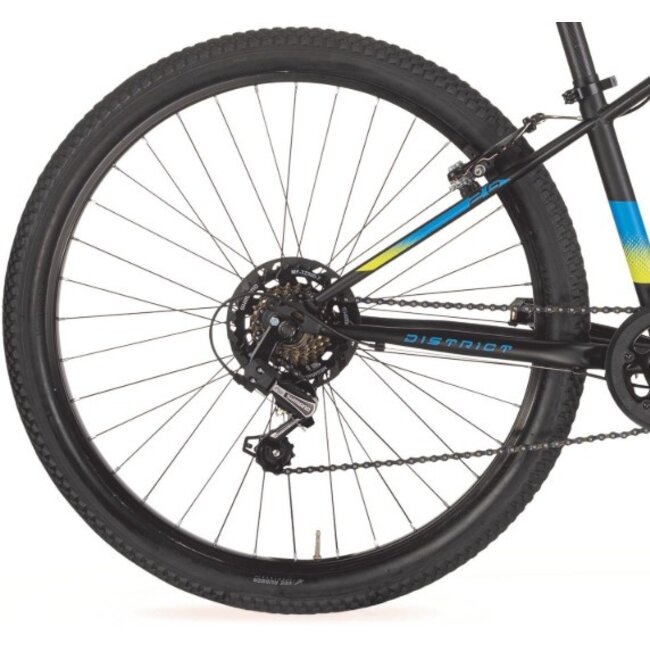 Jongens Mountainbike 26 Inch MBM District Zwart Blauw