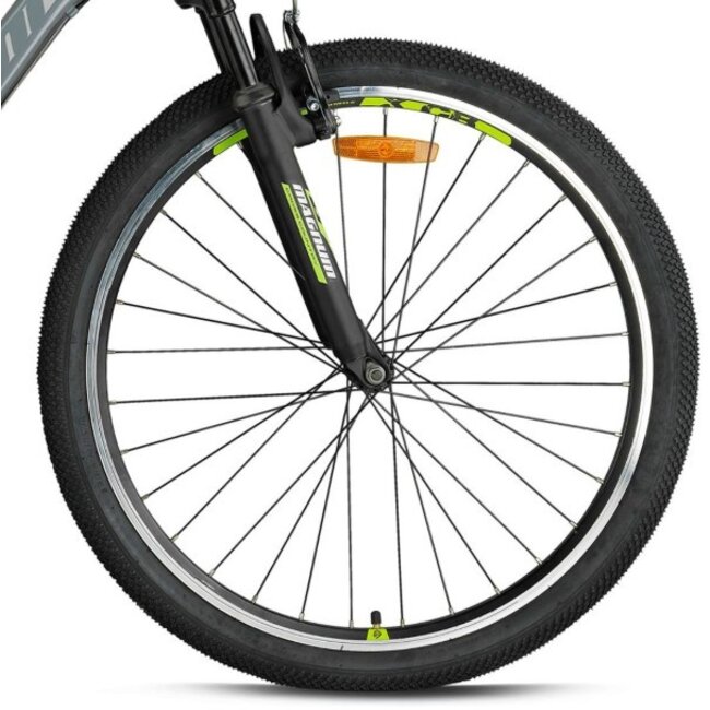 Jongens Mountainbike 24 Inch Geroni Magnum 21V Grijs