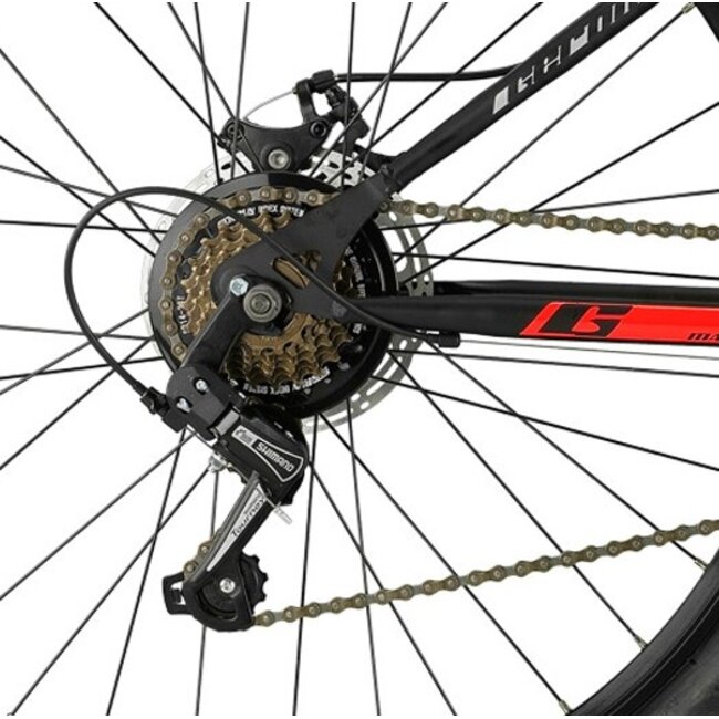 Jongens Mountainbike 27.5 Inch Geroni Magnum 21V Rood