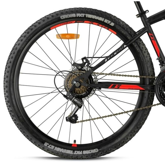 Jongens Mountainbike 27.5 Inch Geroni Magnum 21V Rood