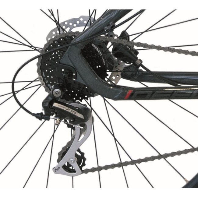 Mountainbike Heren 29 Inch Deed Flame 296 21V Grijs