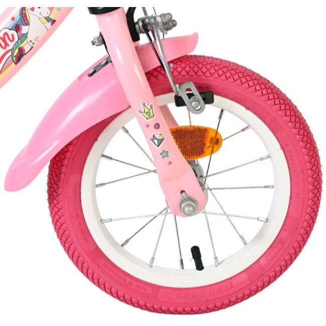 Meisjesfiets 12 Inch Volare Unicorn Roze 61270
