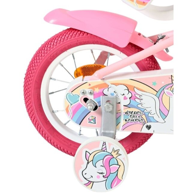 Meisjesfiets 12 Inch Volare Unicorn Roze 61270
