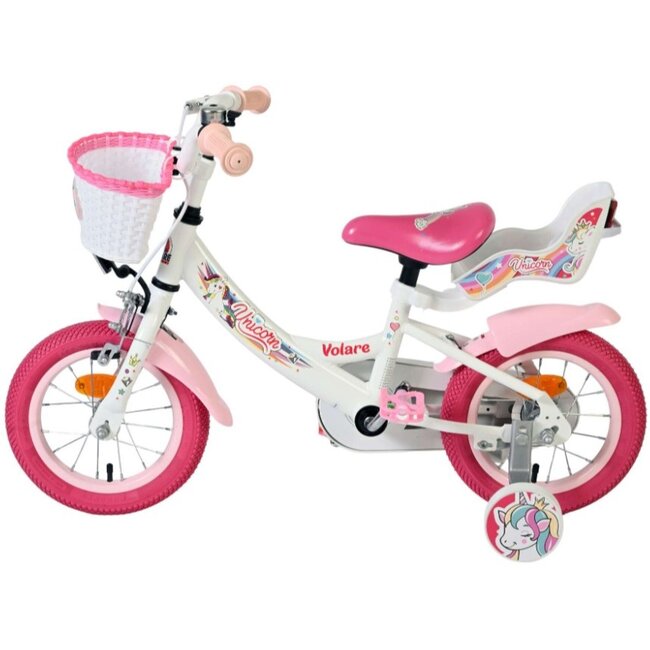 Meisjesfiets 12 Inch Volare Unicorn Wit 61273