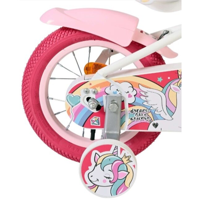 Meisjesfiets 12 Inch Volare Unicorn Wit 61273