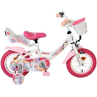 Volare Kinderfietsen Meisjesfiets 12 Inch Volare Unicorn Wit 61273