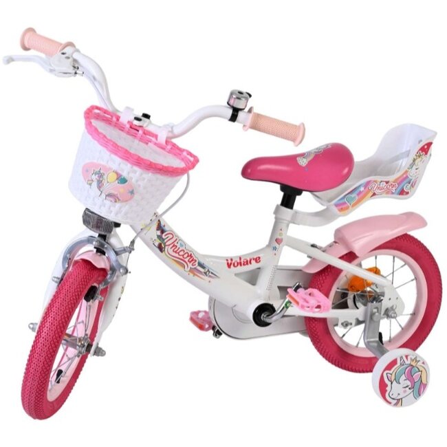 Meisjesfiets 12 Inch Volare Unicorn Wit 61273