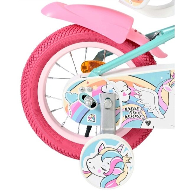 Meisjesfiets 12 Inch Volare Unicorn Groen 61276