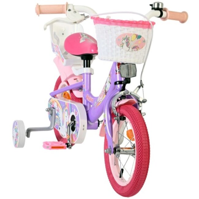 Meisjesfiets 12 Inch Volare Unicorn Paars 61279