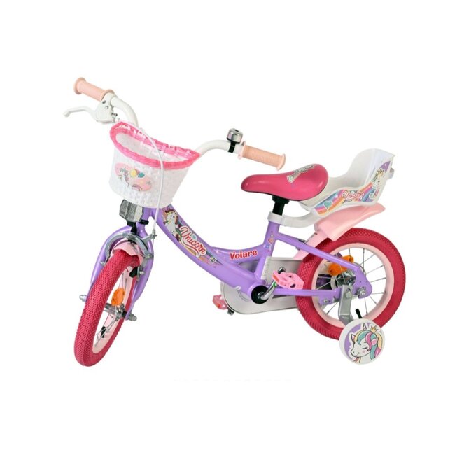 Meisjesfiets 12 Inch Volare Unicorn Paars 61279