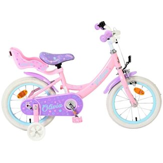 Volare Kinderfietsen Meisjesfiets 14 Inch Volare Olivia Roze 51417