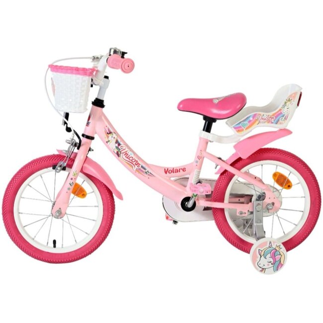 Meisjesfiets 14 Inch Volare Unicorn Roze 61470