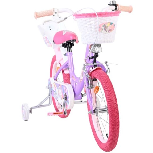 Meisjesfiets 16 Inch Volare Unicorn Paars 61685