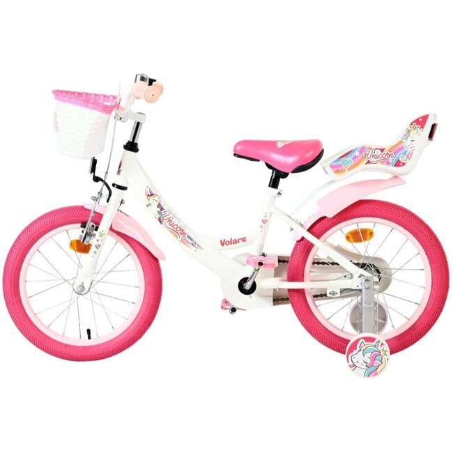 Meisjesfiets 16 Inch Volare Unicorn Wit 61678