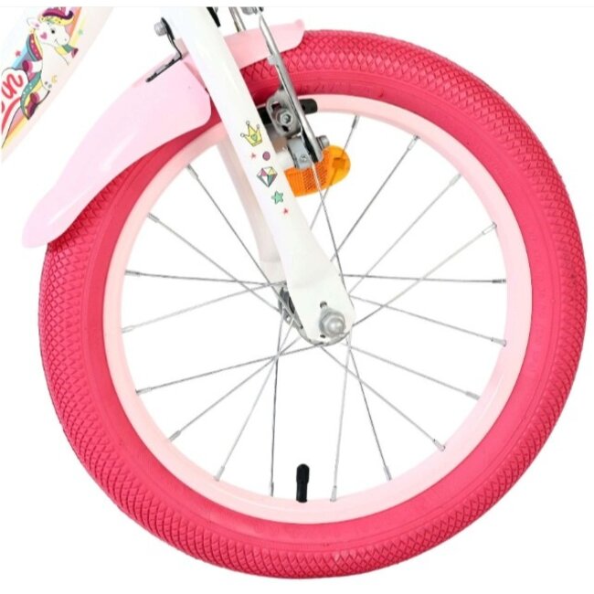 Meisjesfiets 16 Inch Volare Unicorn Wit 61678