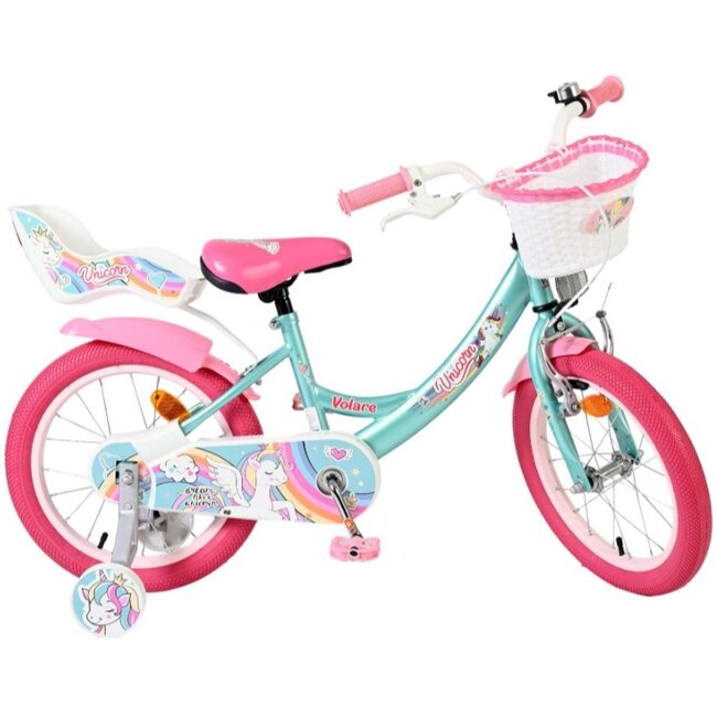 Meisjesfiets 16 Inch Volare Unicorn Groen 61681