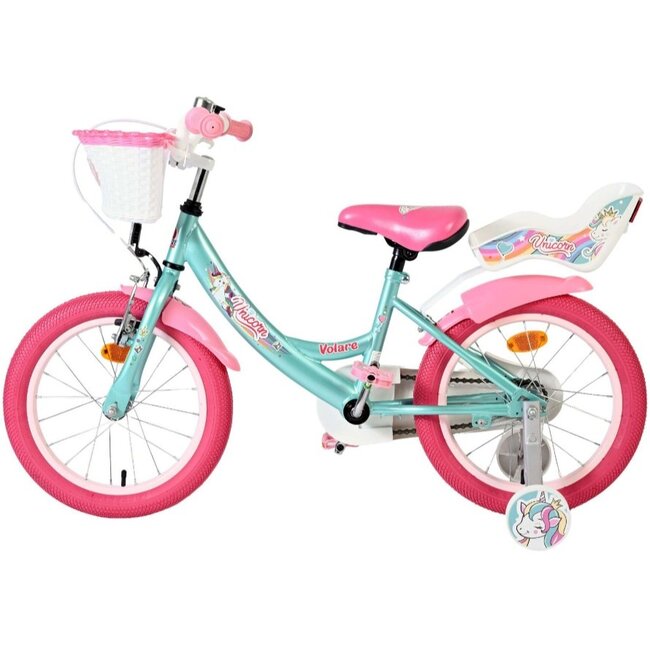 Meisjesfiets 16 Inch Volare Unicorn Groen 61681
