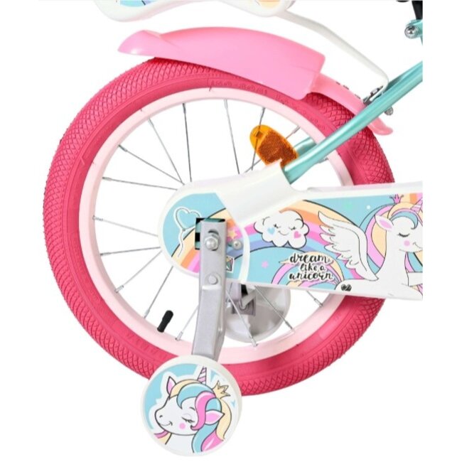Meisjesfiets 16 Inch Volare Unicorn Groen 61681