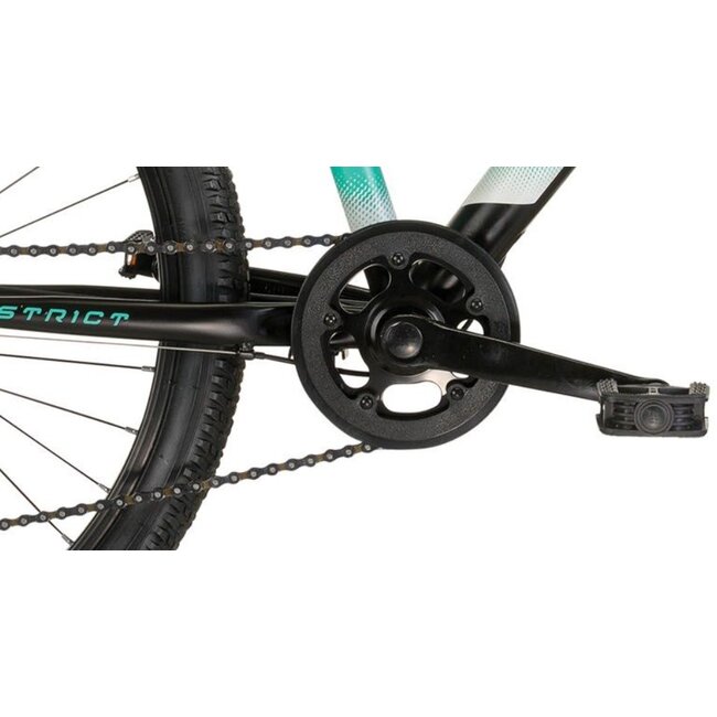 Meisjes Mountainbike 24 Inch MBM District Zwart Turquoise