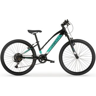MBM Fietsen Meisjes MTB 24 Inch MBM District Zwart Turquoise