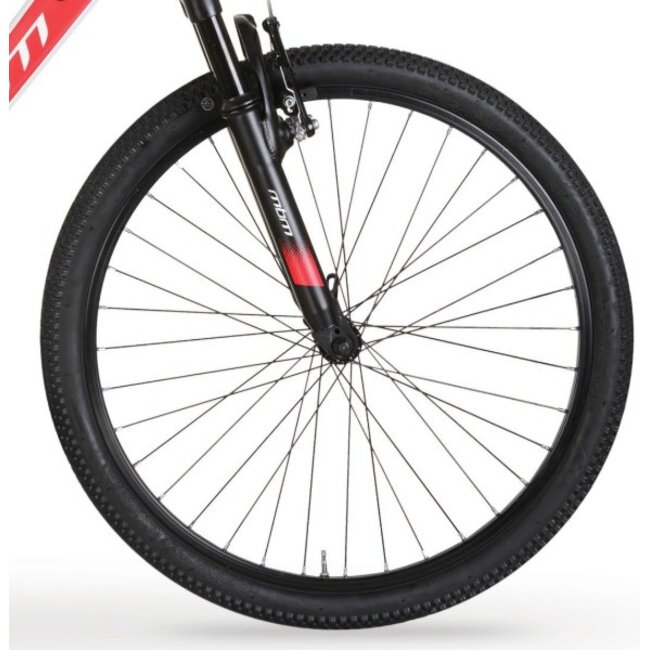 Meisjes Mountainbike 24 Inch MBM District Wit Rood