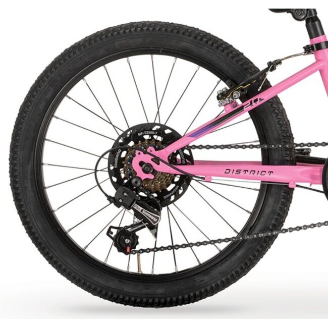 Meisjes Mountainbike 20 Inch MBM District 7V Fuchsia