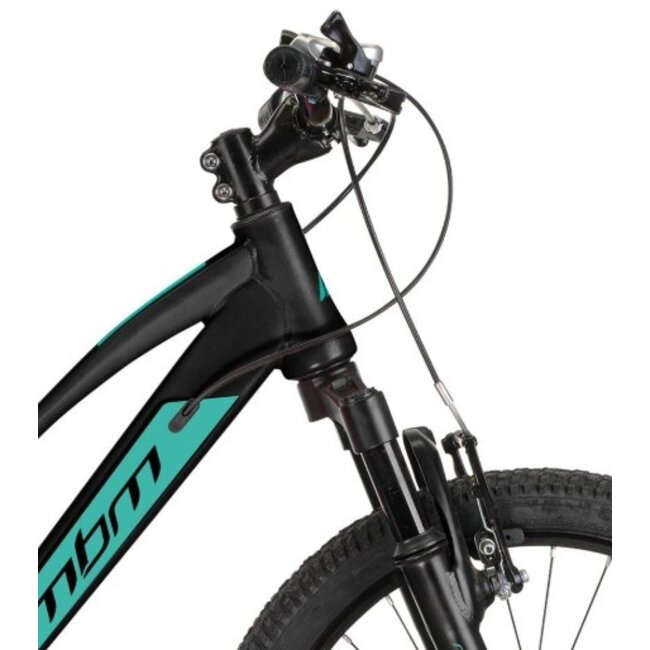 Meisjes Mountainbike 20 Inch MBM District 7V Zwart Turquoise
