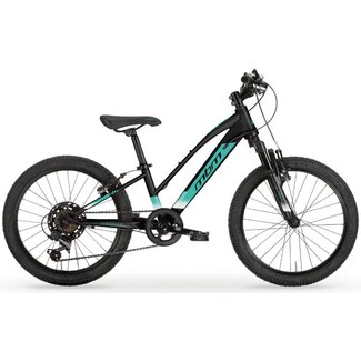 MBM Fietsen Meisjes MTB 20 Inch MBM District 7V Zwart Turquoise