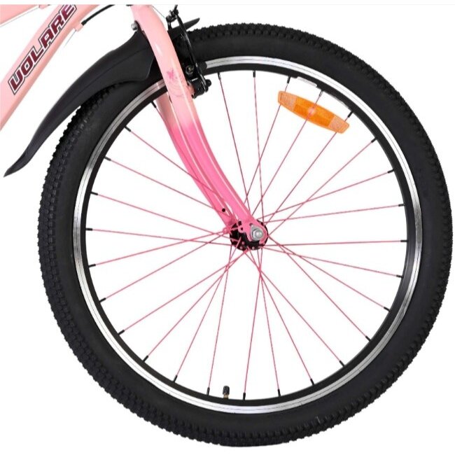 Meisjes MTB 24 Inch Volare Mystic 7V Roze 52429