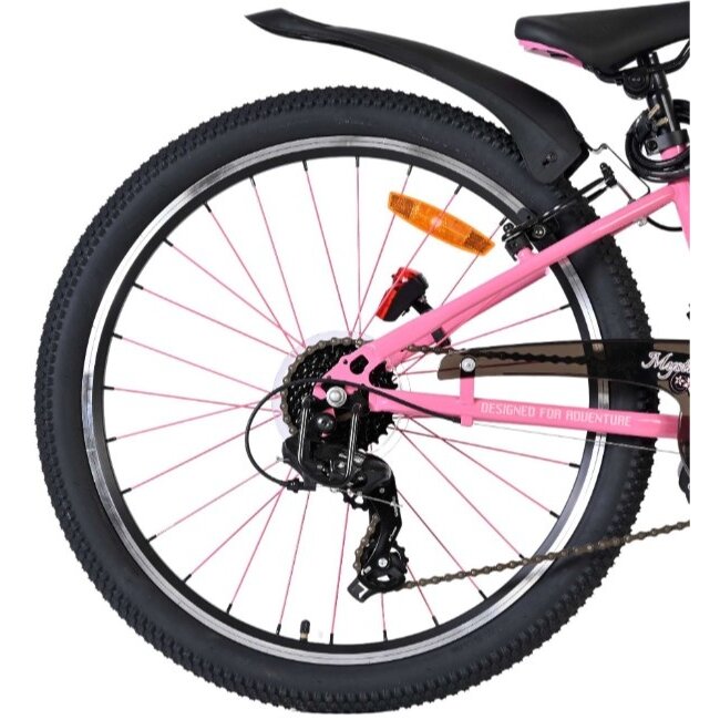 Meisjes MTB 24 Inch Volare Mystic 7V Roze 52429