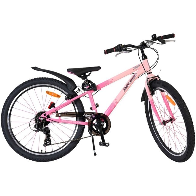 Meisjes MTB 24 Inch Volare Mystic 7V Roze 52429