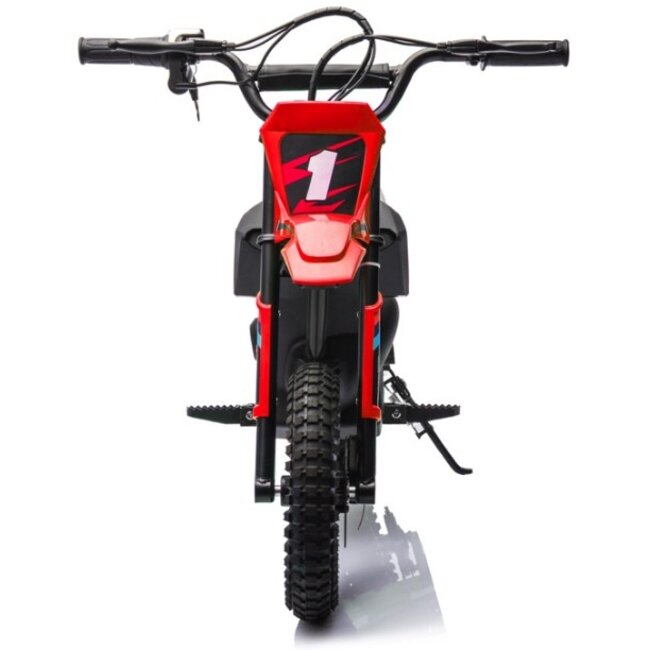 Elektrische Kindermotor Crossmotor 24 Volt Rood