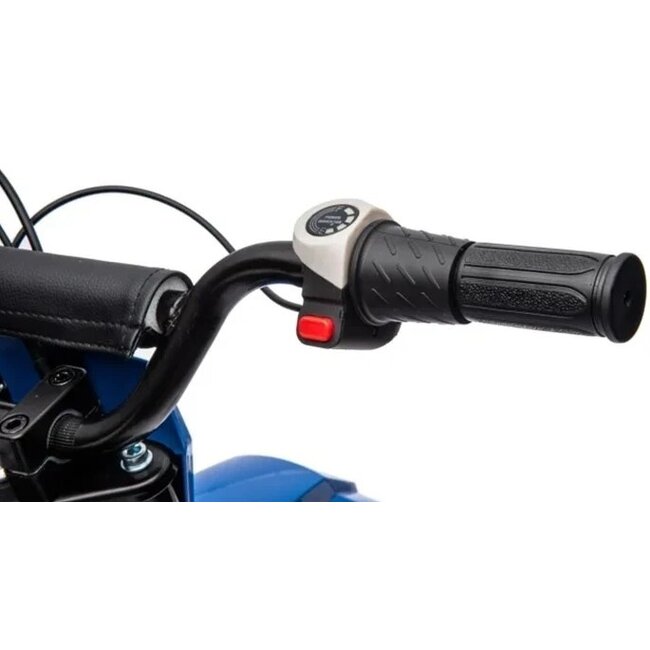 Elektrische Kindermotor Crossmotor 24 Volt Blauw Oranje