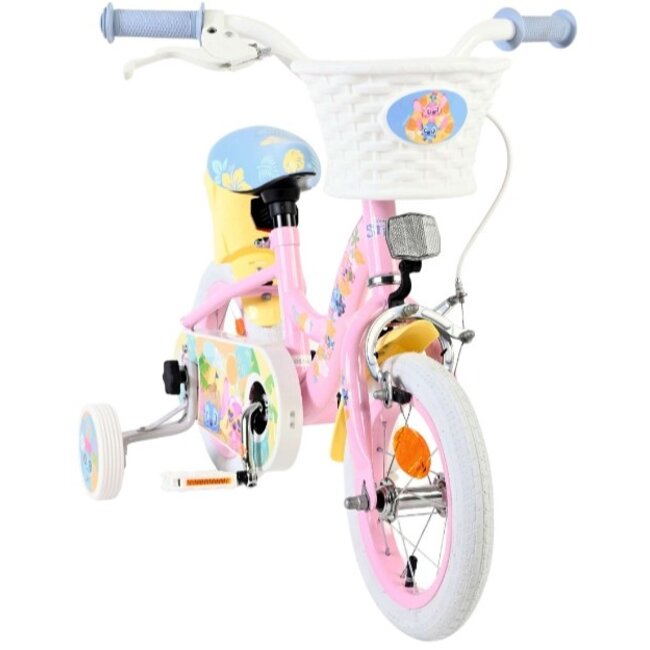 Meisjesfiets 12 Inch Disney Stitch Roze 20528