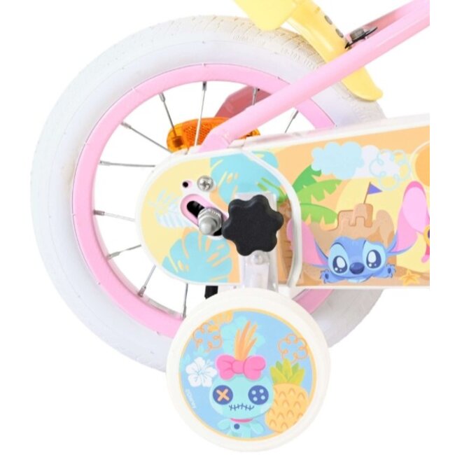 Meisjesfiets 12 Inch Disney Stitch Roze 20528