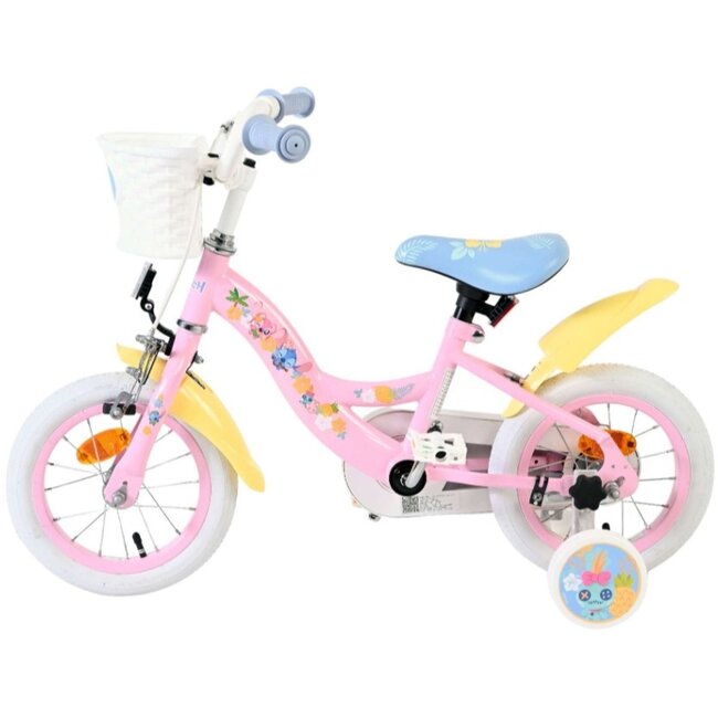 Meisjesfiets 12 Inch Disney Stitch Roze 20528