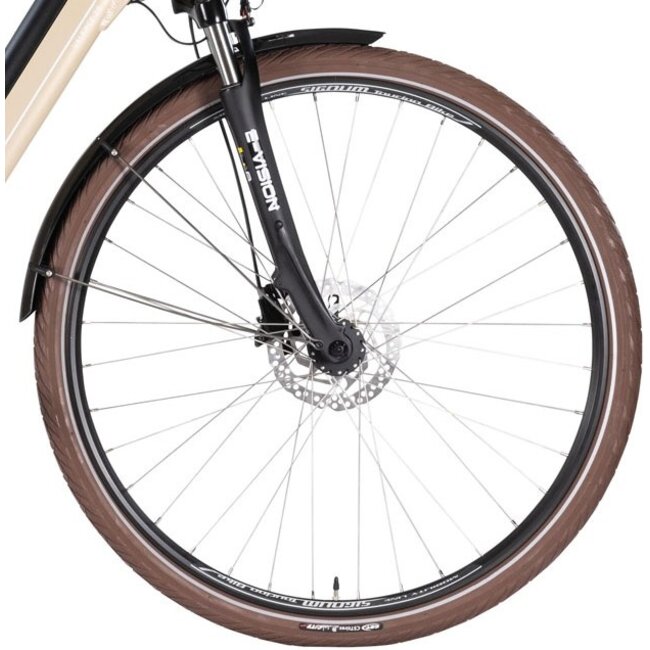 Elektrische Damesfiets 28 Inch E-Vision Valence Ivoorwit