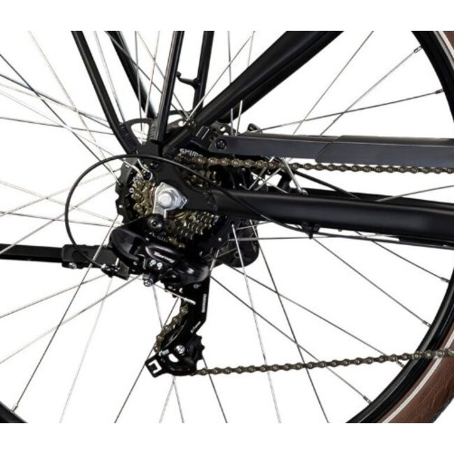 Elektrische Damesfiets 28 Inch Lombardo Trastevere Zwart