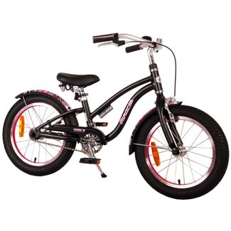 Volare Kinderfietsen Meisjesfiets 16 Inch Volare Miracle Cruiser Mat Zwart 21687 - 2e Kans
