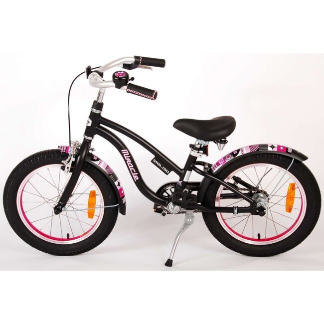 Meisjesfiets 16 Inch Volare Miracle Cruiser Mat Zwart 21687 - 2e Kans