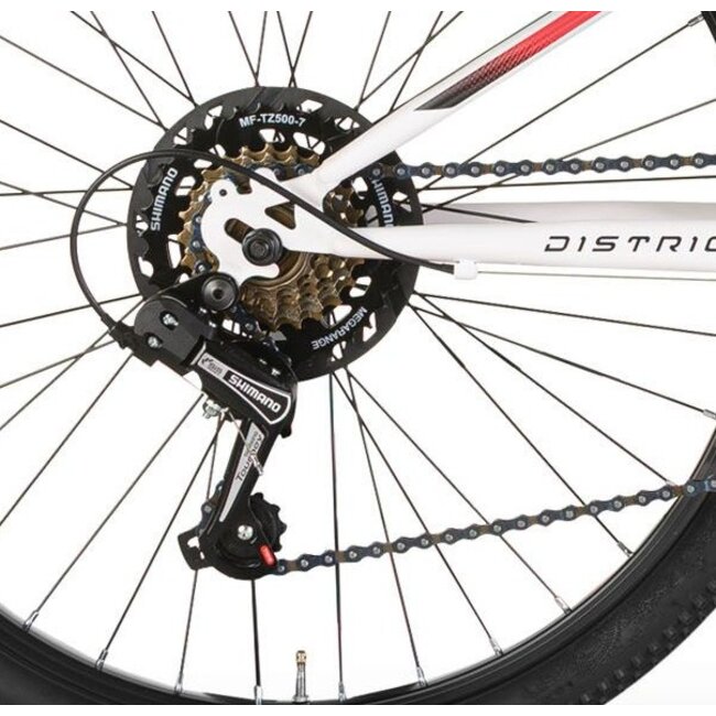 Jongens Mountainbike 24 Inch MBM District Wit