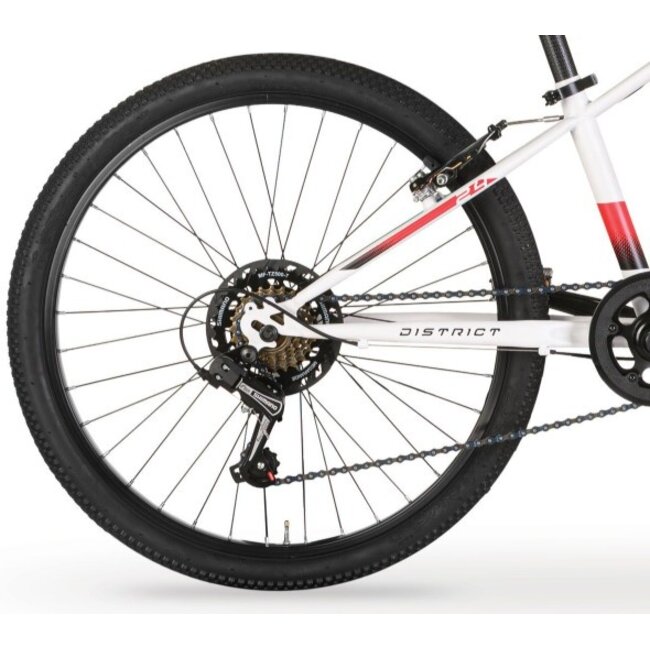 Jongens Mountainbike 24 Inch MBM District Wit