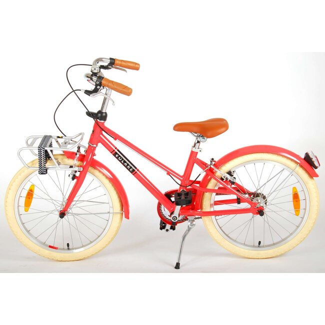Aluminium Meisjesfiets 20 Inch Volare Melody Rood 22072 - 2 Handremmen