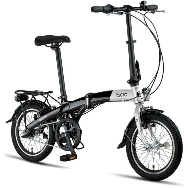 Vouwfiets 16 Inch Pacto Sixteen Ultralicht Zwart