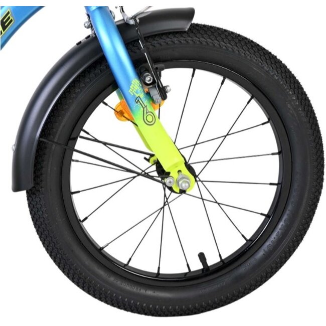 Jongensfiets 16 Inch Volare Thombike Blauw Geel 61657 - Showroom Model