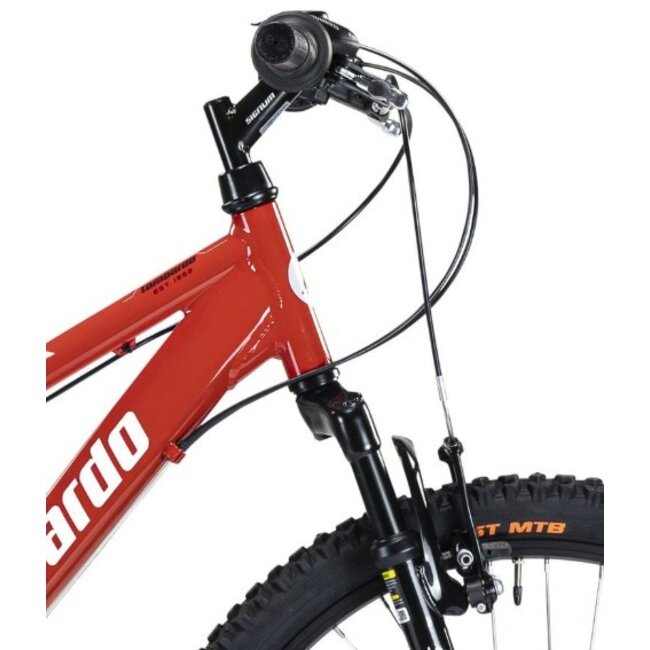 Jongens Mountainbike 24 Inch Lombardo Tropea Rood